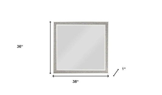 36" Square Wood Framed Mounted Dresser Mirror HomeRoots