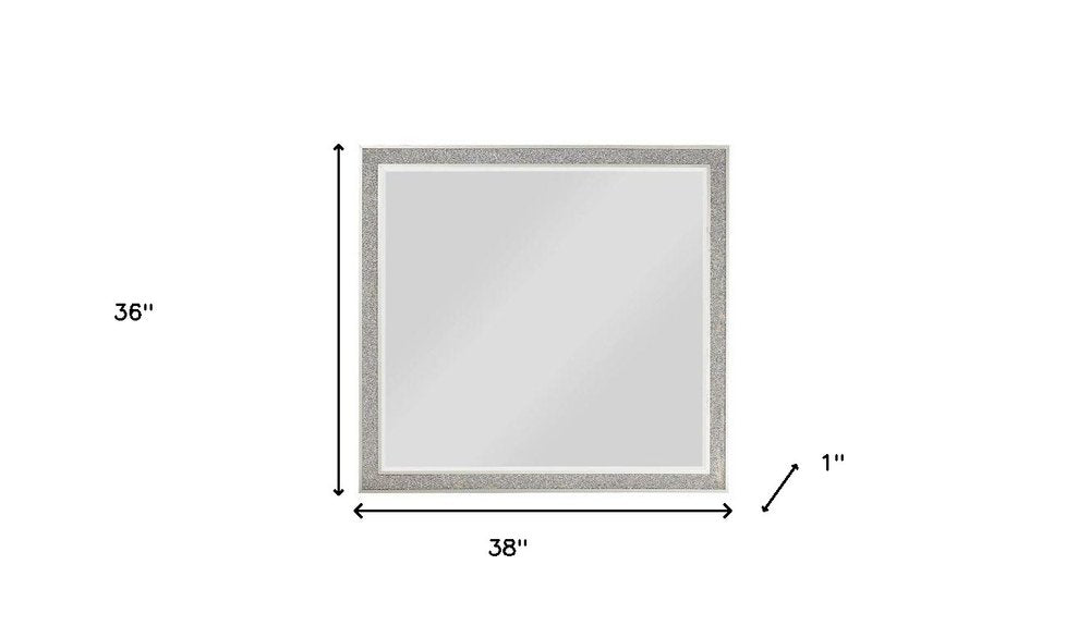 36" Square Wood Framed Mounted Dresser Mirror HomeRoots