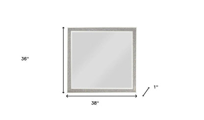 36" Square Wood Framed Mounted Dresser Mirror HomeRoots