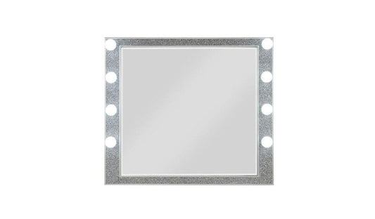 36" Square Wood Framed Mounted Dresser Mirror