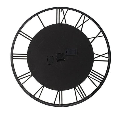 28" Circle Copper Metal and Glass Analog Exposed Gear Wall Clock HomeRoots
