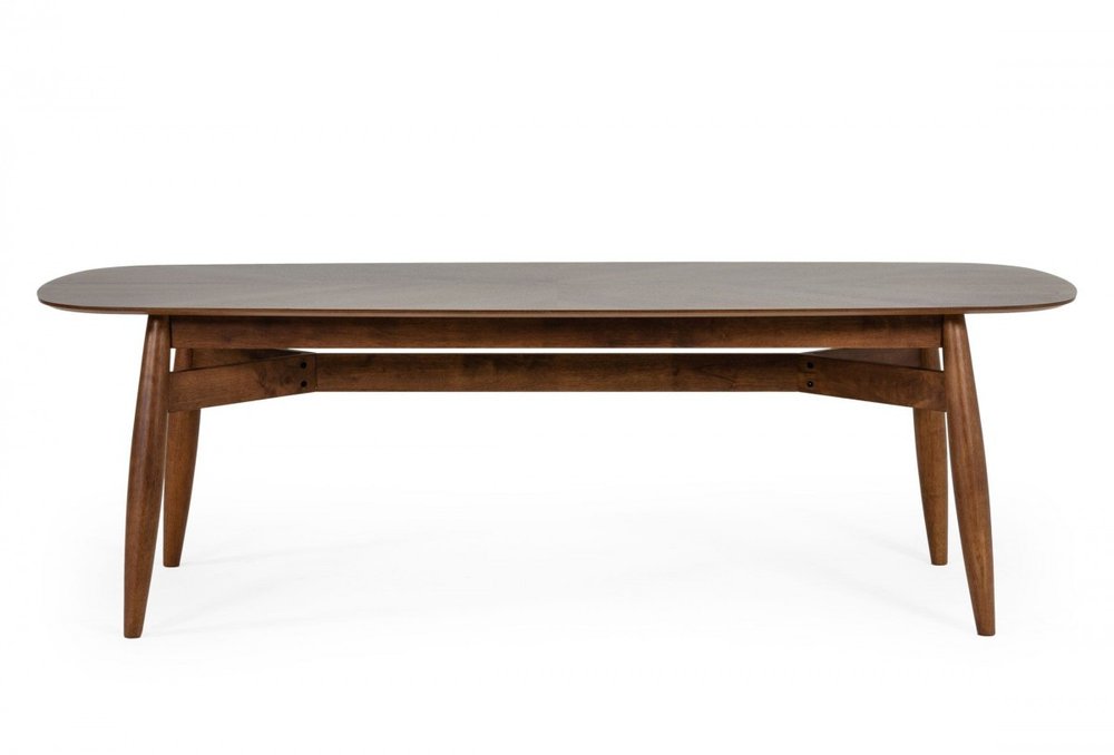 95" Brown Solid Wood Dining Table HomeRoots