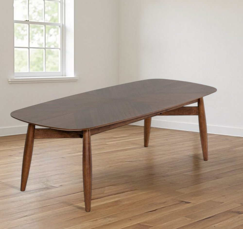 95" Brown Solid Wood Dining Table HomeRoots