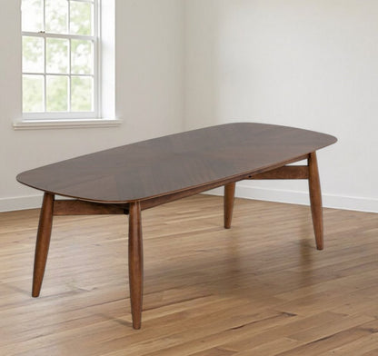 95" Brown Solid Wood Dining Table HomeRoots