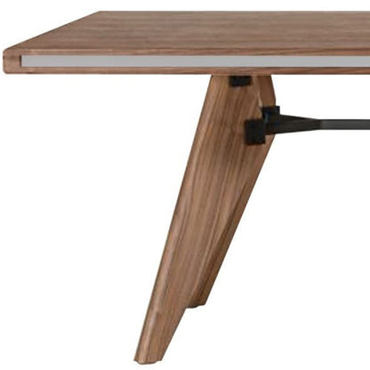 87" Brown Dining Table HomeRoots