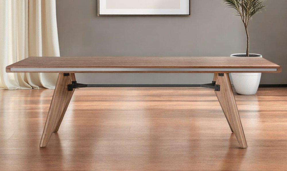 87" Brown Dining Table HomeRoots
