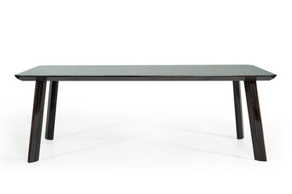 87" Ebony Dining Table HomeRoots