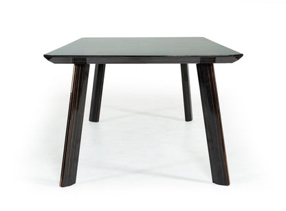 87" Ebony Dining Table HomeRoots