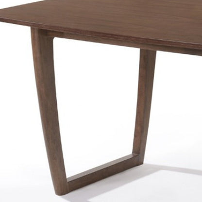 63" Walnut Rectangular Dining Table HomeRoots