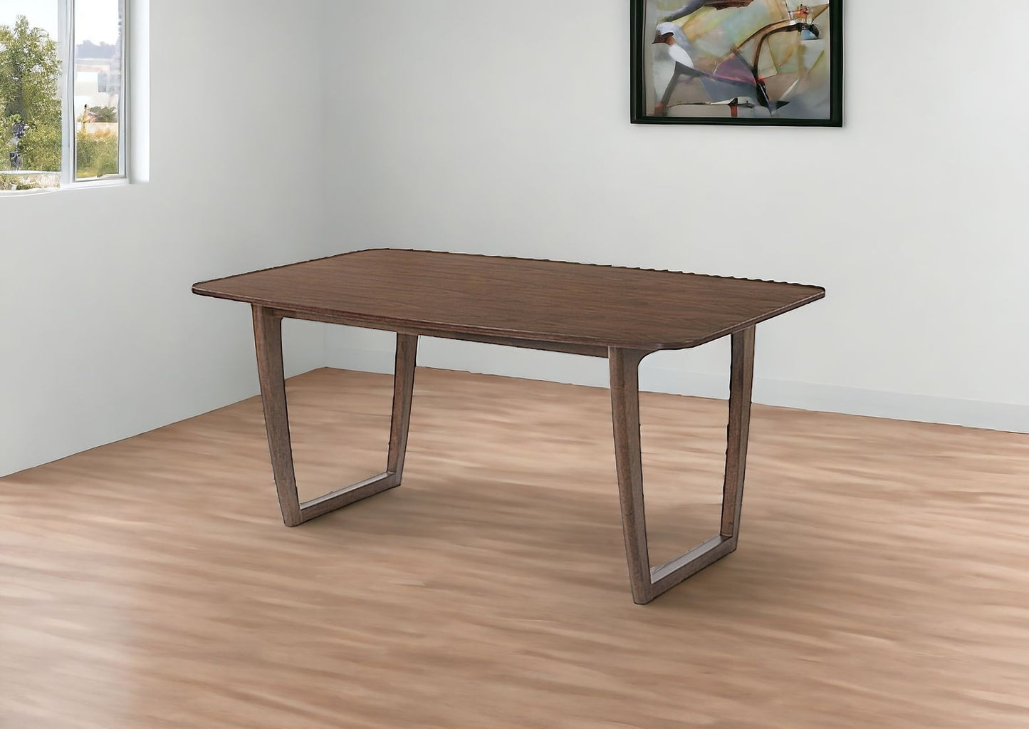 63" Walnut Rectangular Dining Table