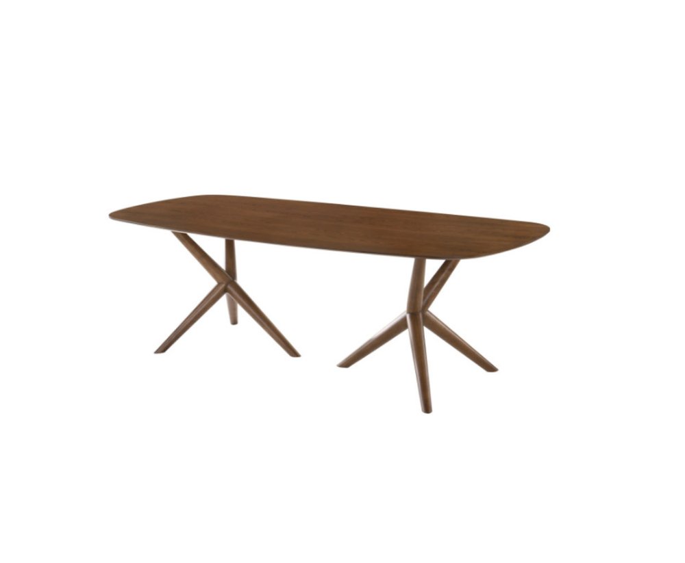 95" Brown Solid Manufactured Wood Dining Table HomeRoots