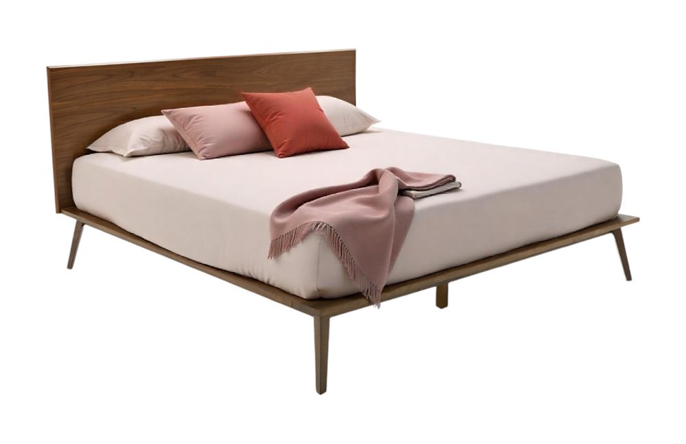 Brown Wood King Bed Frame HomeRoots