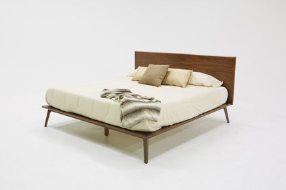 Brown Wood King Bed Frame HomeRoots