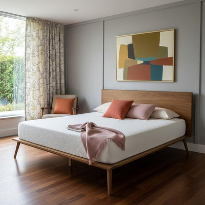 Brown Wood King Bed Frame HomeRoots