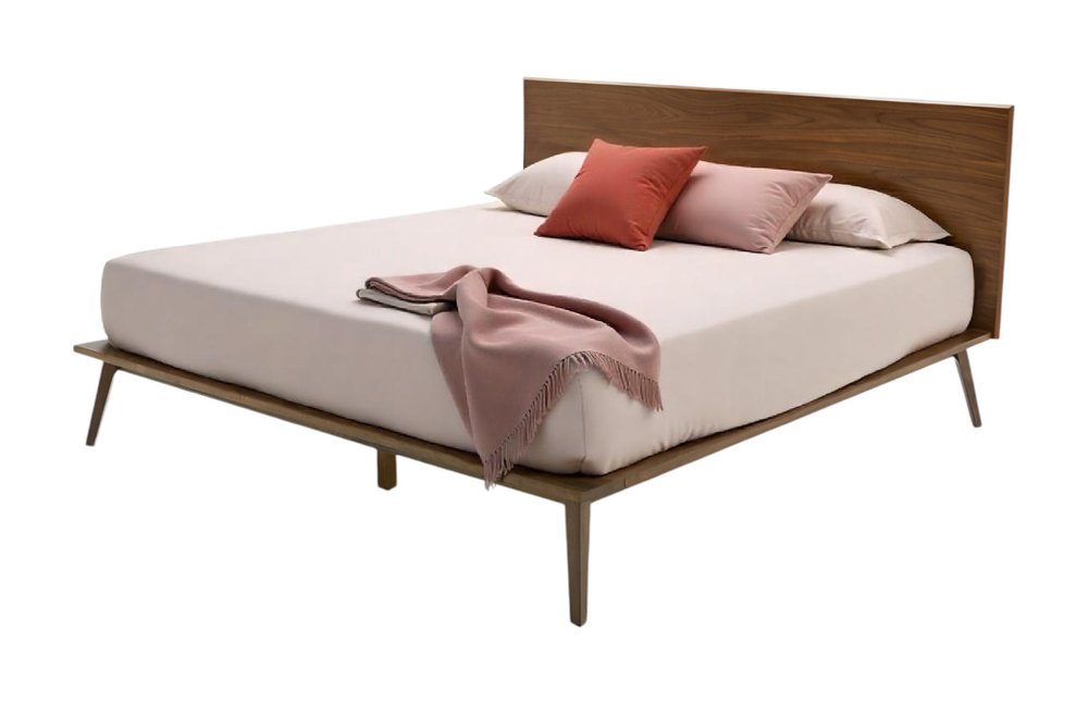 Brown Wood King Bed Frame HomeRoots