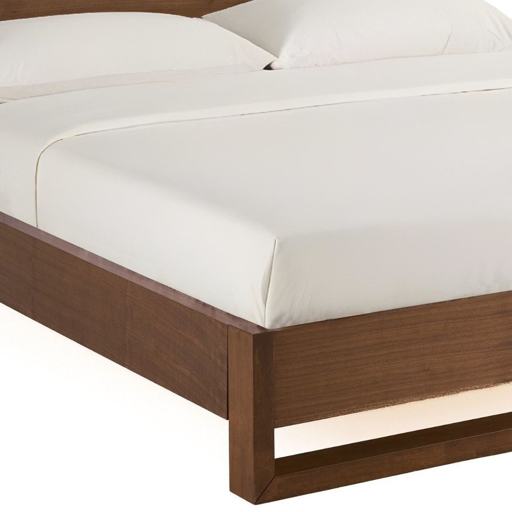 Brown Wood And California King Bed Frame HomeRoots