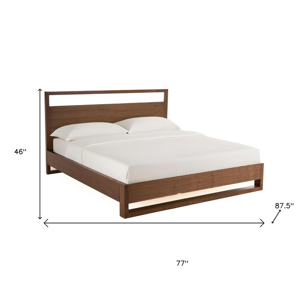 Brown Wood And California King Bed Frame HomeRoots