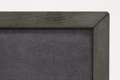Gray Wood And Linen Queen Bed Frame HomeRoots