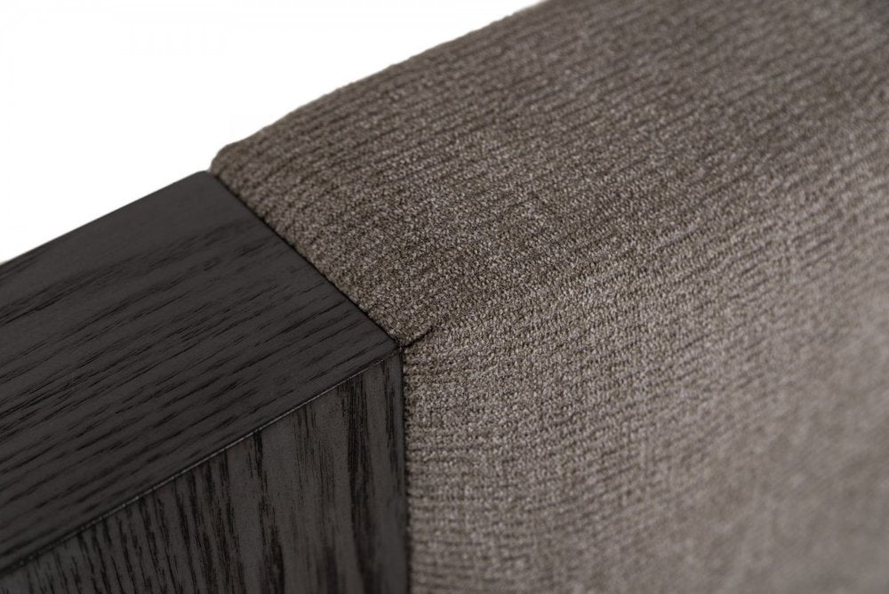 Dark Gray Upholstered King Bed Frame HomeRoots