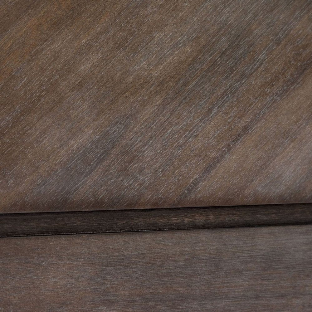 Dark Brown Solid Wood Queen With Two Drawers Bed Frame HomeRoots