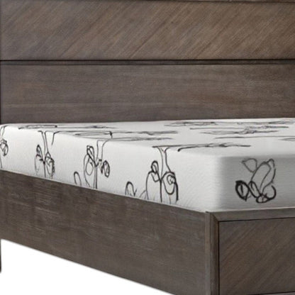 Dark Brown Solid Wood Queen With Two Drawers Bed Frame HomeRoots