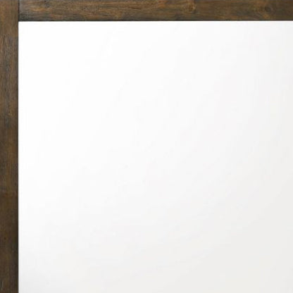 40" Square Wood Framed Mounted Dresser Mirror HomeRoots