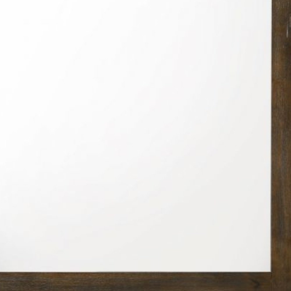 40" Square Wood Framed Mounted Dresser Mirror HomeRoots