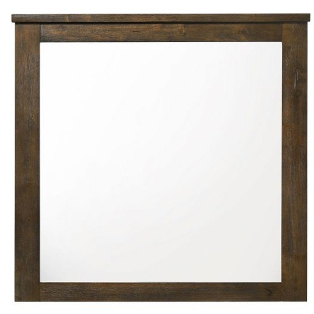 40" Square Wood Framed Mounted Dresser Mirror HomeRoots