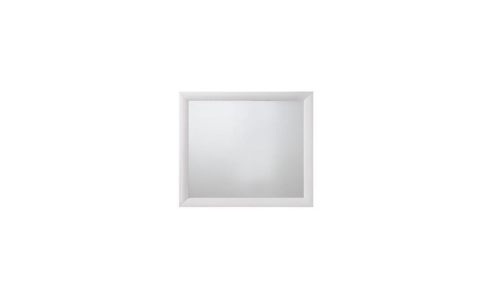 35" White Square Wood Framed Mounted Dresser Mirror HomeRoots