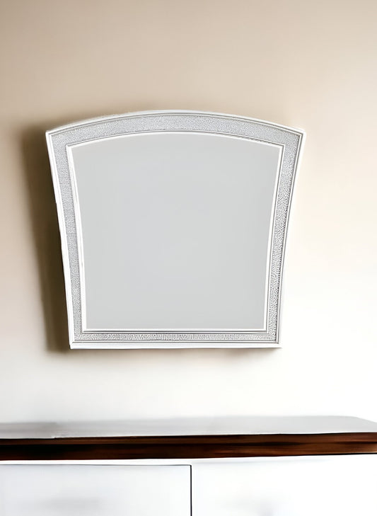 44" Platinum Arch Framed Dresser Mirror