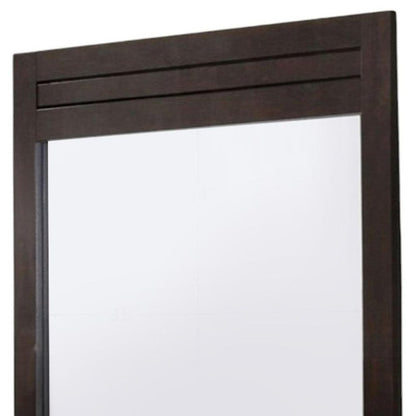 37" Mahogany Wood Framed Dresser Mirror HomeRoots