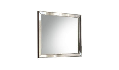 32" Platinum Wood Framed Mounted Dresser Mirror HomeRoots