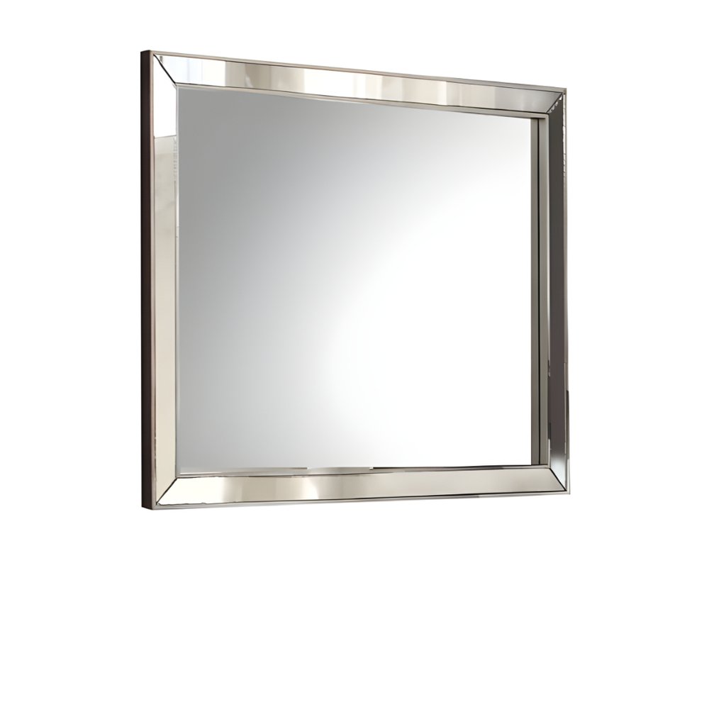 32" Platinum Wood Framed Mounted Dresser Mirror HomeRoots