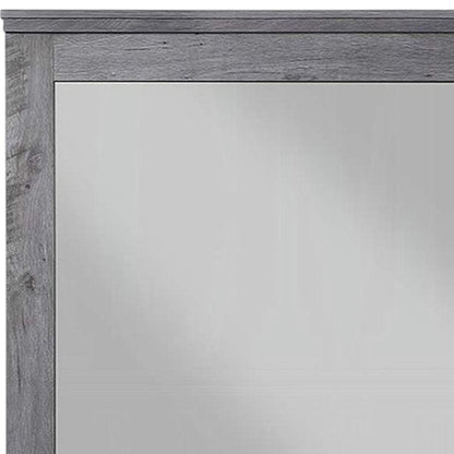 38" Square Wood Framed Mounted Dresser Mirror HomeRoots
