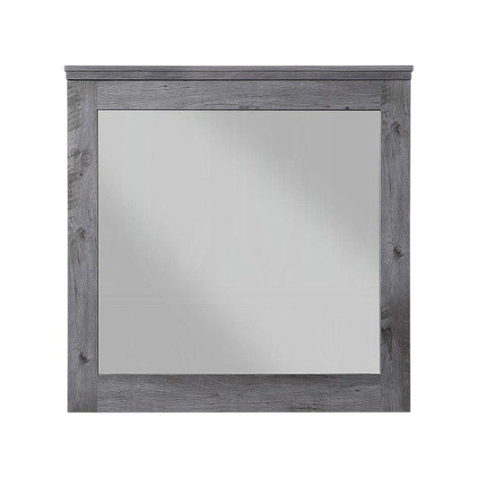 38" Square Wood Framed Mounted Dresser Mirror HomeRoots
