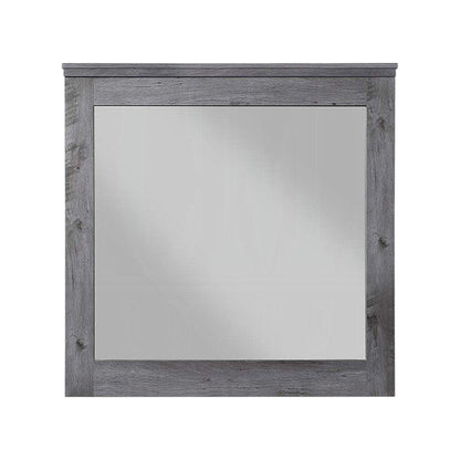 38" Square Wood Framed Mounted Dresser Mirror HomeRoots