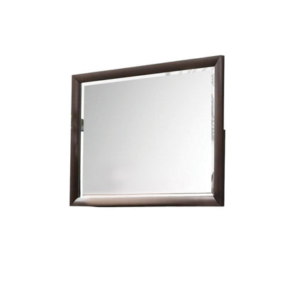 36" Merlot Wood Framed Mounted Dresser Mirror HomeRoots