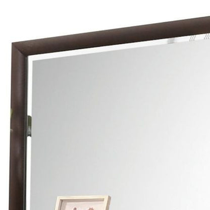 36" Merlot Wood Framed Mounted Dresser Mirror