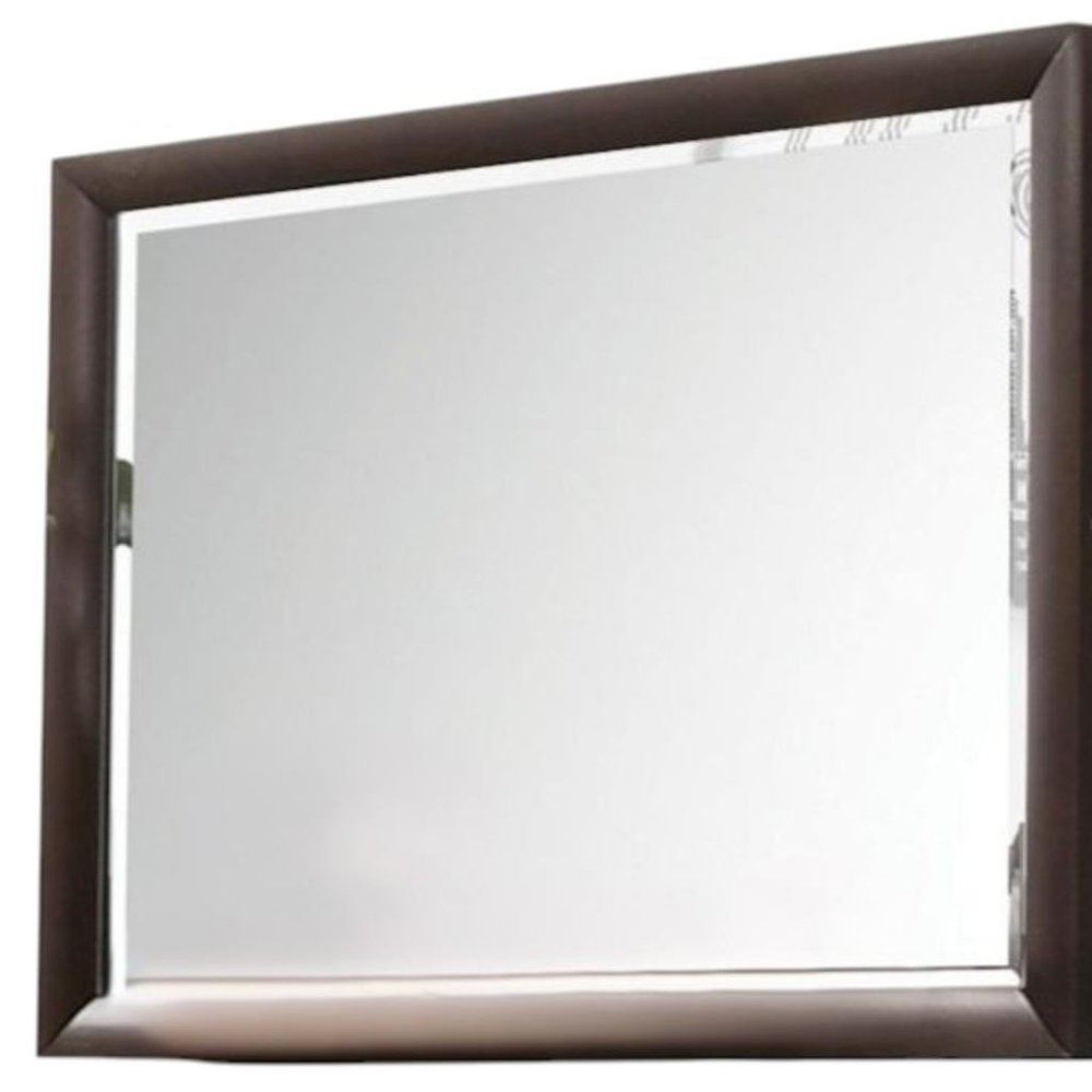 36" Merlot Wood Framed Mounted Dresser Mirror HomeRoots