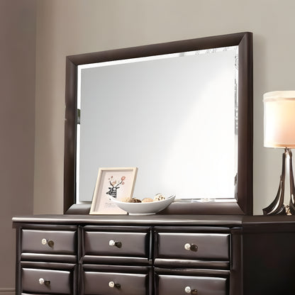 36" Merlot Wood Framed Mounted Dresser Mirror