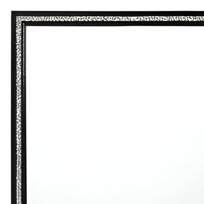 35" Black Wood Framed Mounted Dresser Mirror HomeRoots