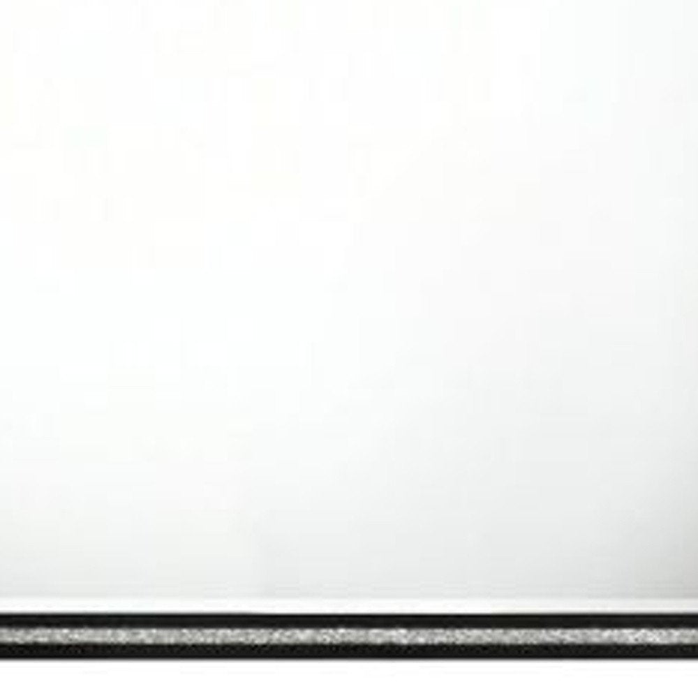 35" Black Wood Framed Mounted Dresser Mirror HomeRoots