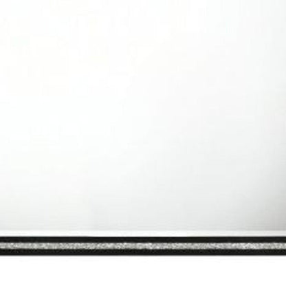 35" Black Wood Framed Mounted Dresser Mirror HomeRoots