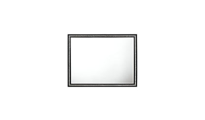 35" Black Wood Framed Mounted Dresser Mirror HomeRoots