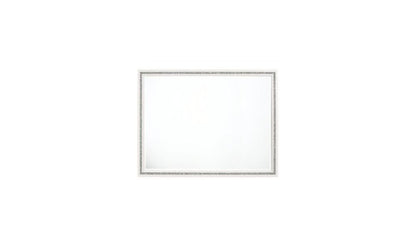 35" White Wood Framed Mounted Dresser Mirror HomeRoots