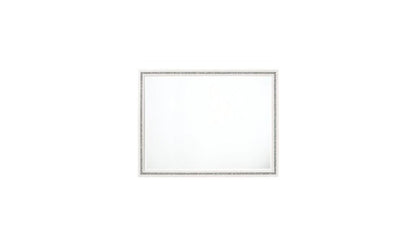35" White Wood Framed Mounted Dresser Mirror HomeRoots