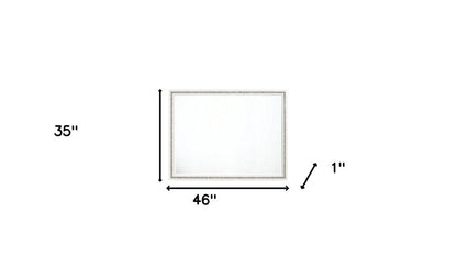 35" White Wood Framed Mounted Dresser Mirror HomeRoots