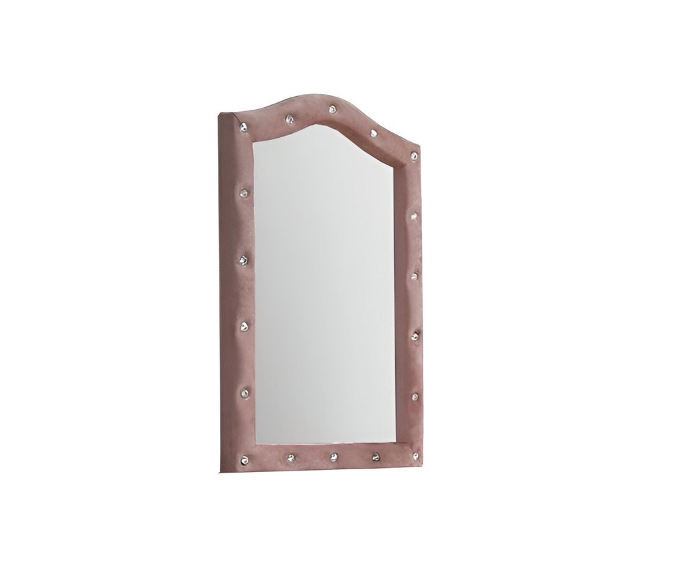 30" Pink Abstract Wood Framed Mounted Dresser Mirror HomeRoots