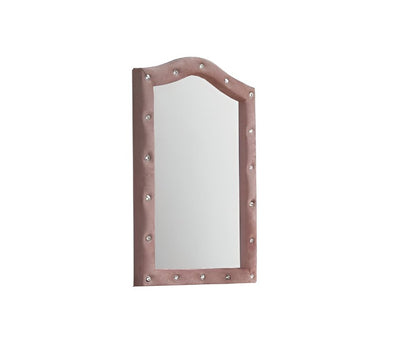 30" Pink Abstract Wood Framed Mounted Dresser Mirror HomeRoots