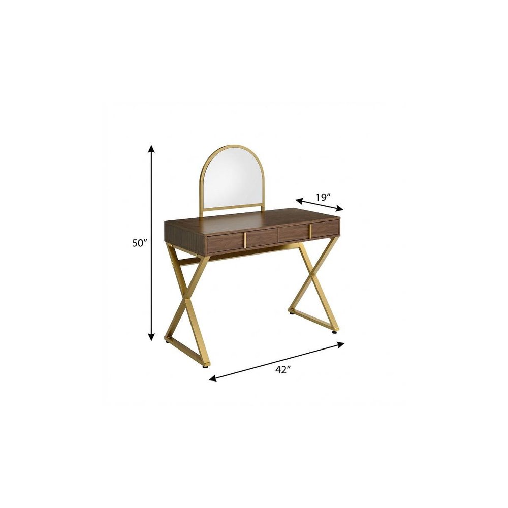 42" Vanity Table with Mirror HomeRoots